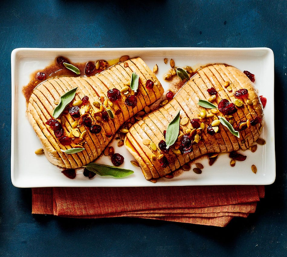 Brown Butter Hasselback Squash